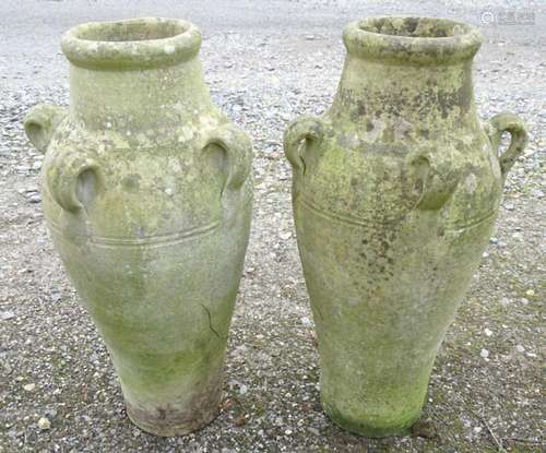 Garden & Architectural, Salvage: a pair of white terraco...