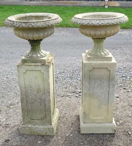 Garden & Architectural, Salvage: a pair of mid 20thC rec...