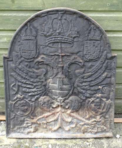 Garden & Architectural, Salvage: a 20thC cast iron fireb...