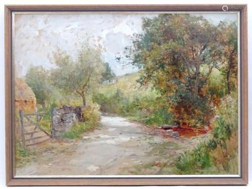 Ernest Walbourn, 20th century, Oil on card, A Hertfordshire ...