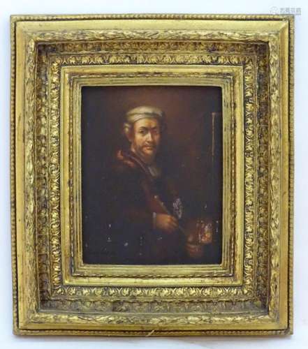 After Rembrandt van Rijn (1606-1669), 20th century, Oil on b...