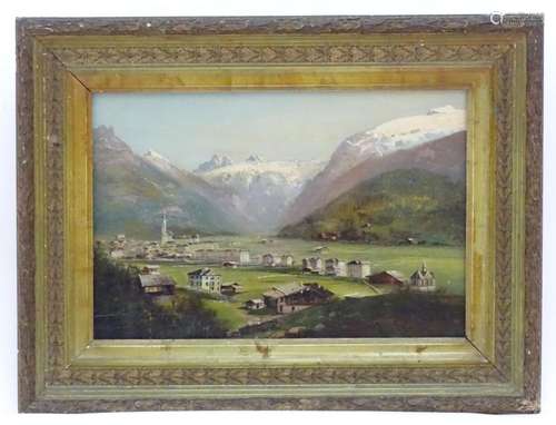 Early 20th century, Continental School, Oil on board, An alp...