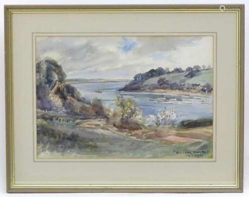 S. T. Beers, 20th century, Watercolour, Pill Creek, River Fa...