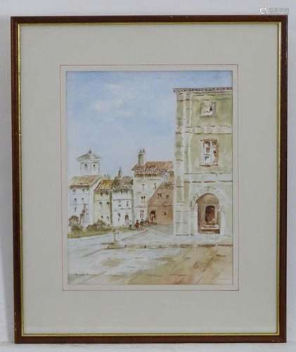 Josephine Standen, 20th century, Watercolour, Spanish Square...