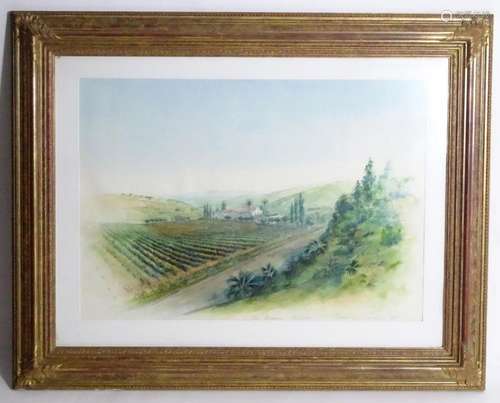 Indistinctly signed, 20th century, Spanish School, Watercolo...