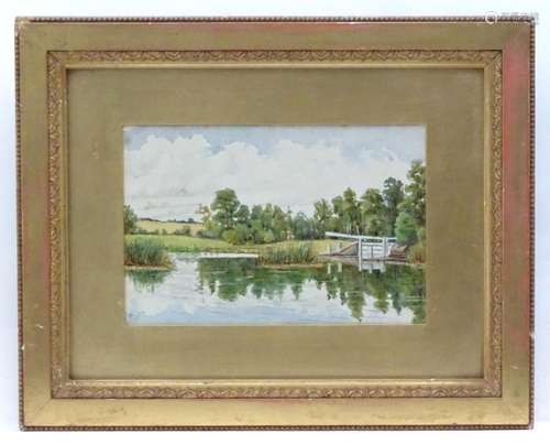 John William Gott, 19th century, Watercolour, Cleve Lock on ...