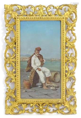 19th century, Italian School, Oil on canvas, A portrait of a...