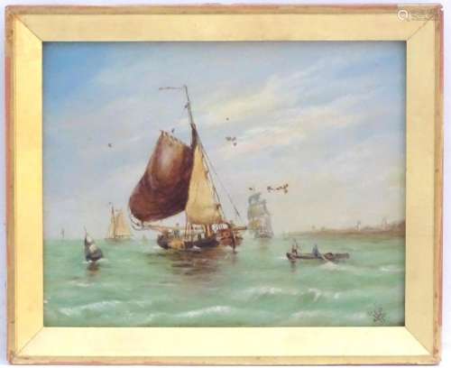 W. G. Harvey, 19th century, Dutch fishing gaffs / boats with...