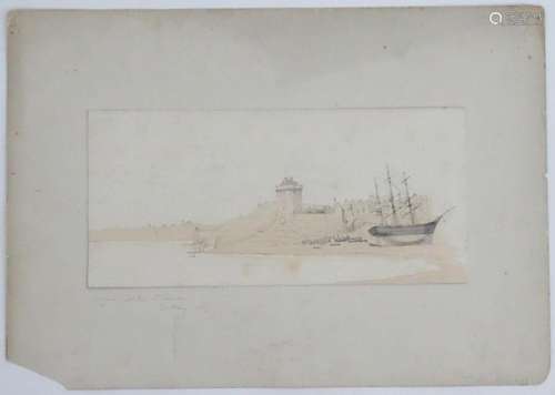 S. Paget, 19th century, English School, Pencil and wash, A b...