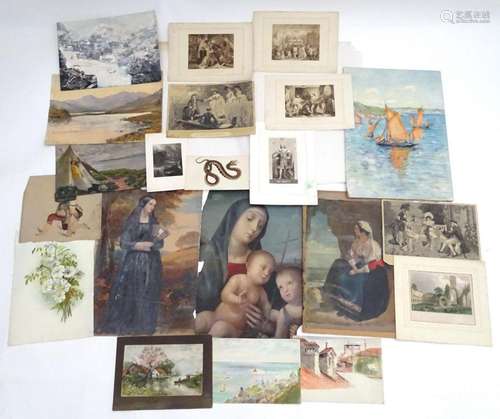 A quantity of assorted paintings and works comprising After ...