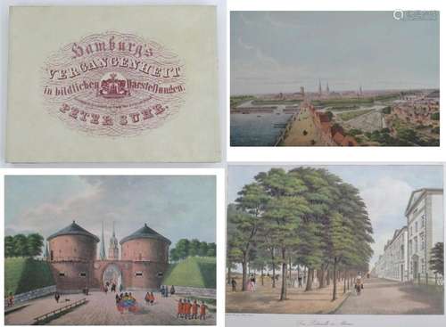 After Peter Suhr (1788-1857), Colour lithographic prints, Ha...