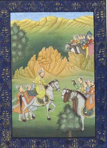 Manner of Mirza Ali (16th century), 20th century, Watercolou...