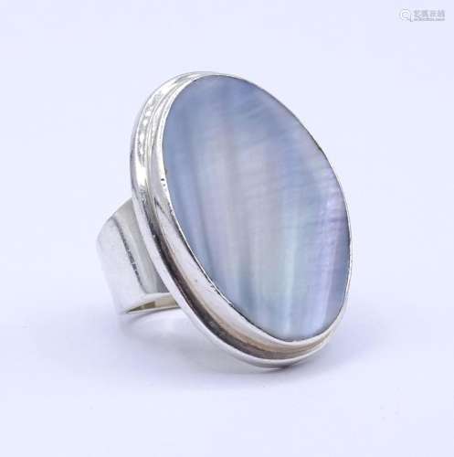 Silber Ring mit Perlmutt,Sterling Silber 0.925