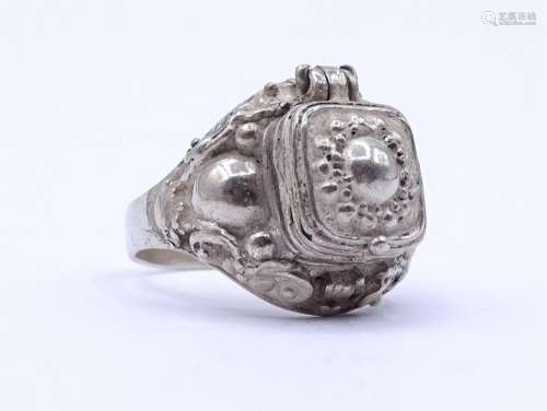 Silber Ring, sog. Giftring,Sterling Silber 0.925, 11,2 g.