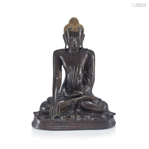 A bronze figure of Buddha, Burma, 19th century