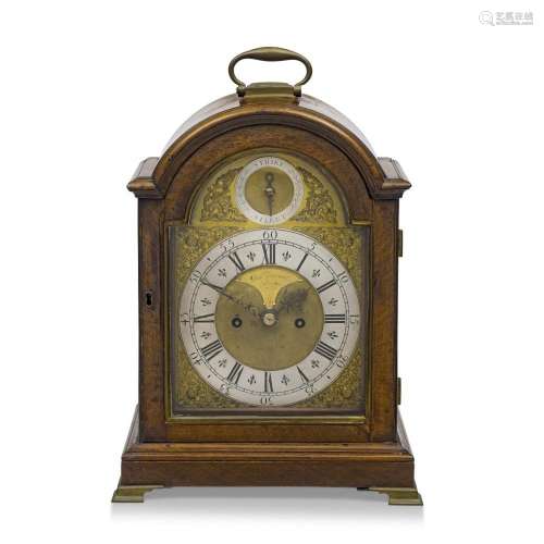 A George III walnut table clock, Paul Barraud, Cornhill, Lon...