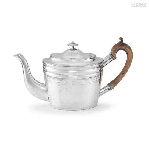 A Cape silver teapot, Gerhardus Lotter, early 19th century