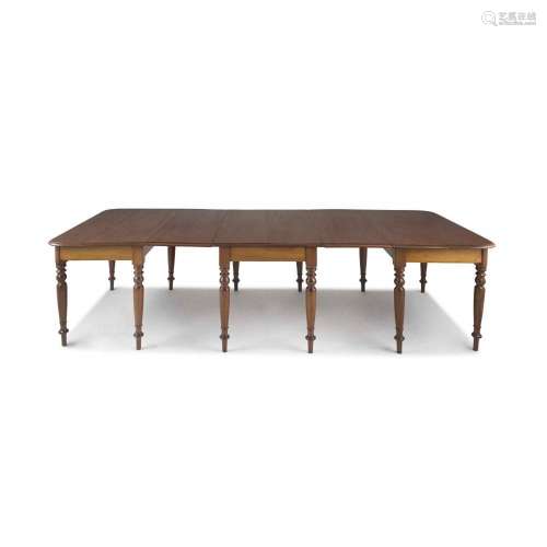 A Cape teak extending dining table, mid 19th century