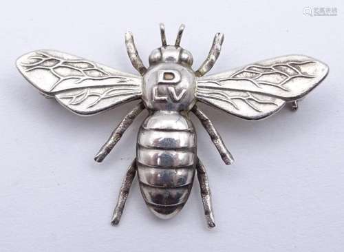 Bienenbrosche, Greifenkunst, 835er-Silber, 2,5x3,5 cm, 3 gr.