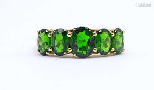 Goldring -375- Chromdiopside,IV-Harry Ivens, 3,6gr. RG 63