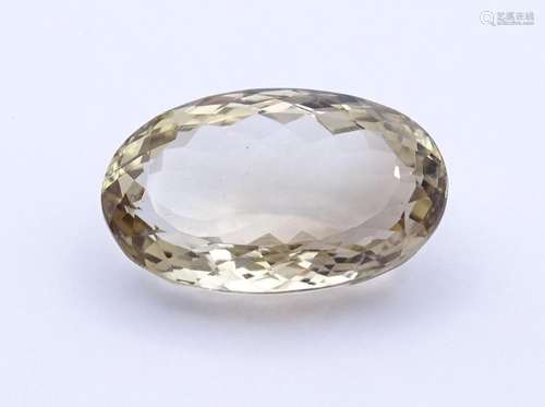 Großer ovaler Lemon Citrin, 70,5 ct.