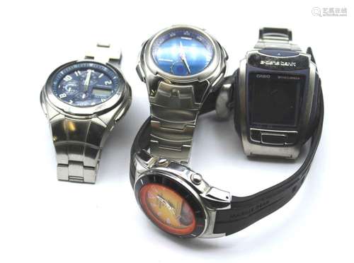 4x div. Herrenarmbanduhren, Casio, alle Quartz, Funktion nic...