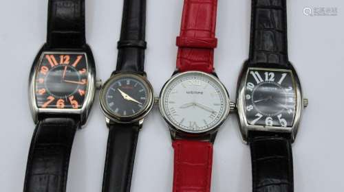 4x Armbanduhren, Wempe, Quartzwerke