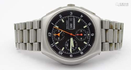 "Tutima" Military Flieger-Chronograph Armbanduhr,a...