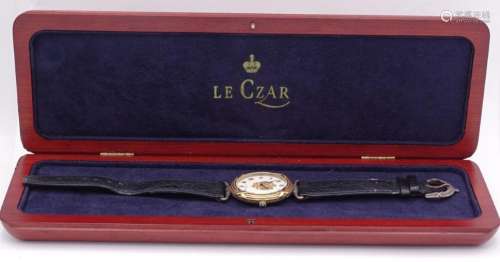 Herren Armbanduhr "Le Czar",Gold um 22K und Silber...