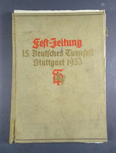 Fest-Zeitung 15. Deutsches Turnfest Stuttgart 1933, 319 Seit...