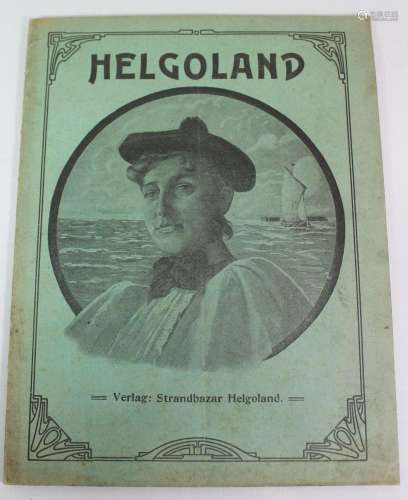 Heft "Helgoland" um 1910, Verlag Strandbazar Helgo...