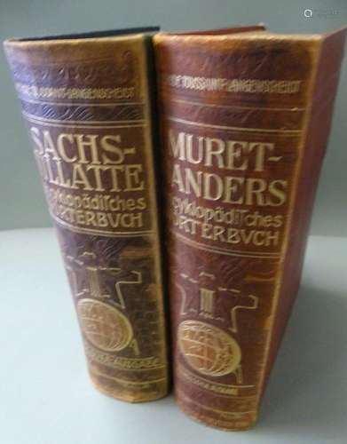 2x Encylopädisches Wörterbuch, Sachs-Villate und Mriet-Saund...