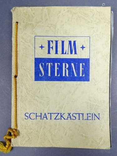 Sammelheft, "Filmsterne" mit 23 Autogrammkarten, z...