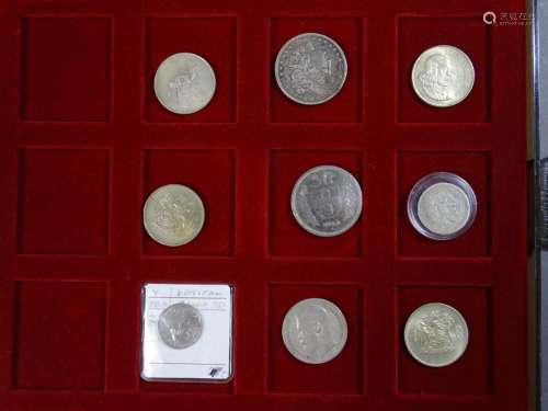Konvolut div. Münzen, überwiegend Silber