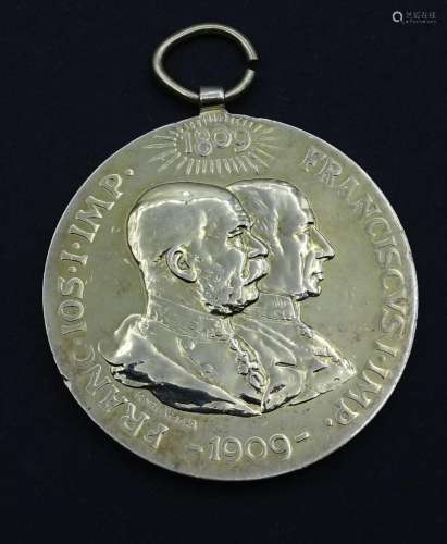 Tiroler Jubiläumsmedaille 1809-1909 für Veteranen, Silber