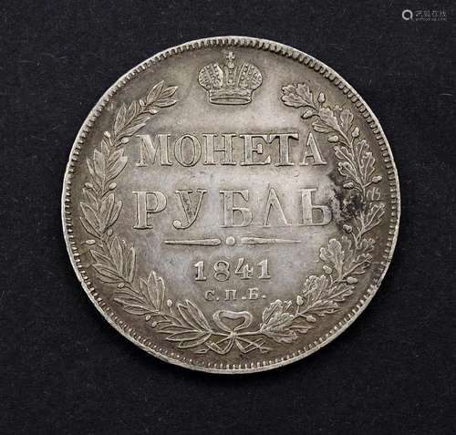 1 Rubel Russland 1841, Nikolaus I