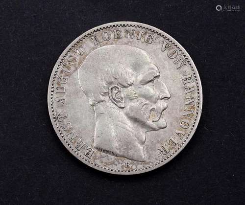 1 Taler 1851 B, Ernst August König von Hannover