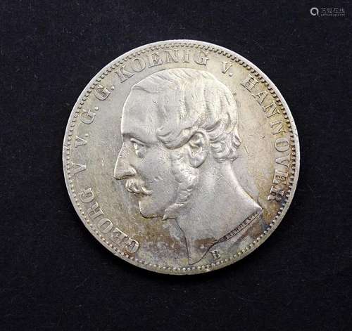 Vereinstaler 1861 B, Georg König von Hannover