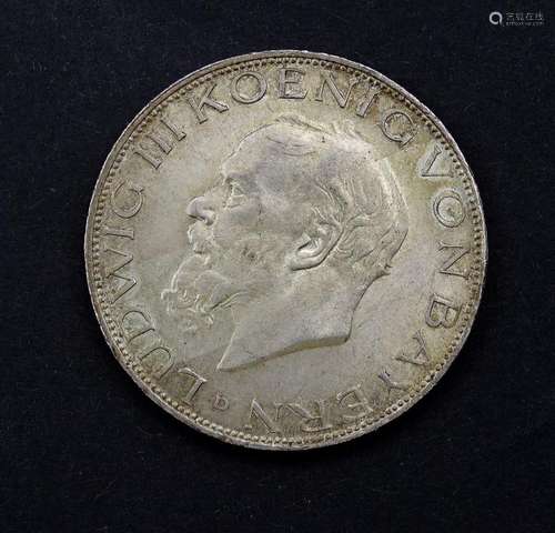 Drei Mark 1914 D, Ludwig III König von Bayern