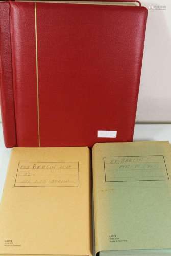 Sammlung Berlin, KABE Vordruckalbum sowie ca. 116 ETB's