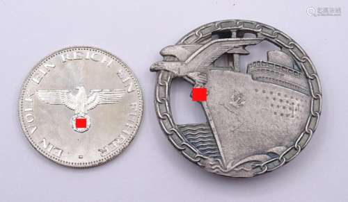 Blockadebrecher Abzeichen Adolf Hitler Medaille