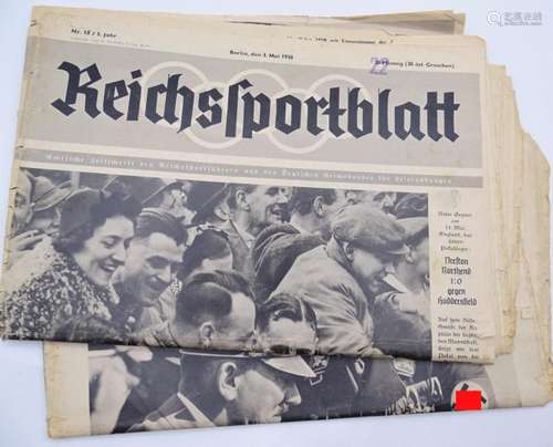 2x Reichssportblätter 1938, Mai u. September