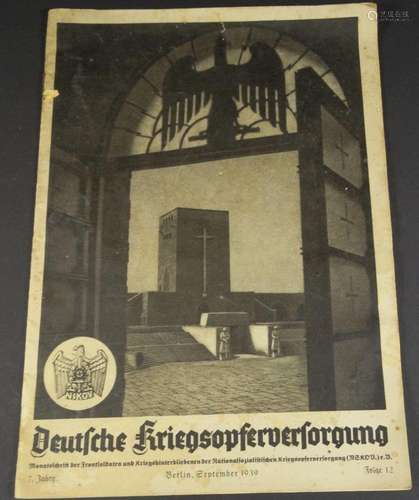 Heft "Deutsche Kriegsopfer-Versorgung" Sept. 1939