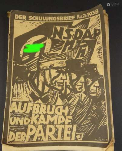 "Der Schulungsbrief" der NSDAP, 8+9 Folge 1938