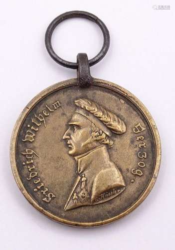 Waterloo Medaille 1815, Herzogtum Braunschweig, Friedrich Wi...