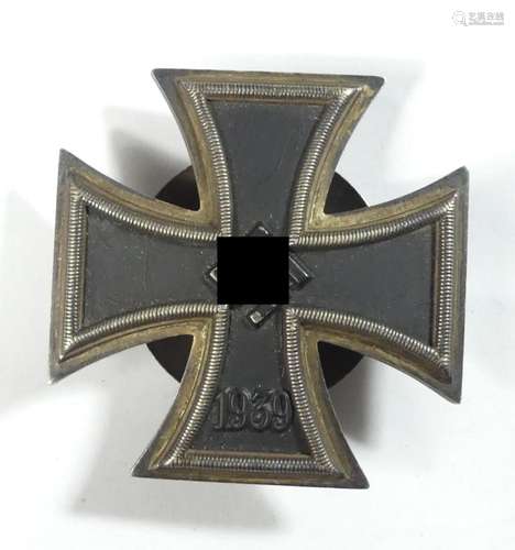 Eisernes Kreuz 1. Klasse, 1939, Drehscheibe, Punze auf der R...