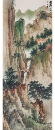 谢稚柳 山水