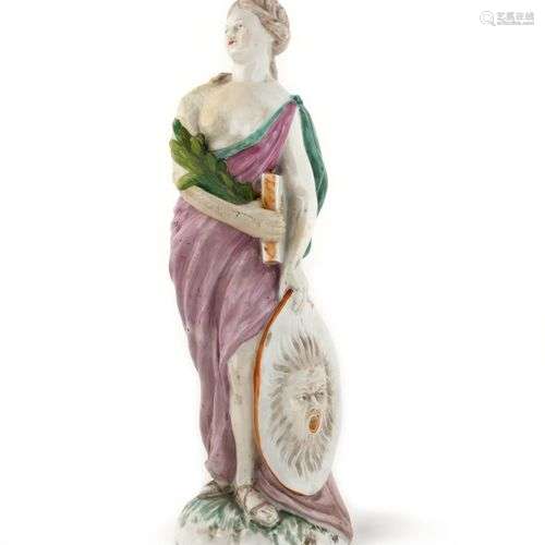 Thuringe Statuette en porcelaine représentant Clio, muse de ...