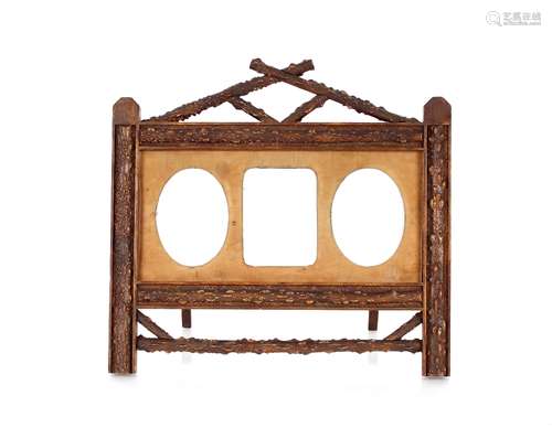 A decorative Blackthorn easel triple picture frame, 44cm x 4...