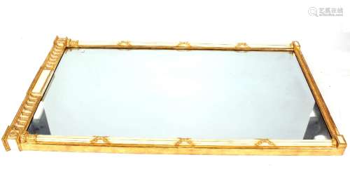 A large 18th Century style cream and gilt wall mirror, the f...